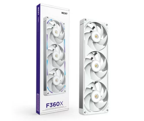 NZXT F360X - 360mm Performance RGB Fan (Single-Frame) - White – Image 2