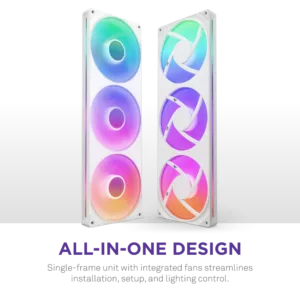 NZXT F420RGB Core Fan (Single Frame) - White – Image 3
