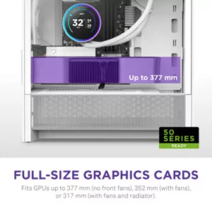 NZXT H3 Flow (2025) micro-ATX Mid-tower Case - All White Color – Image 4
