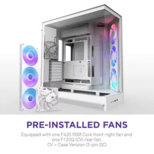 NZXT H9 Flow RGB - All White – Image 3