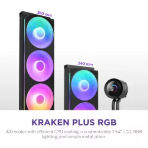 Alternative view of NZXT Kraken 240 RGB V2 - 240mm AIO (Black)