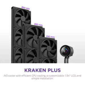Alternative view of NZXT Kraken 240 V2 - 240mm AIO (Black)