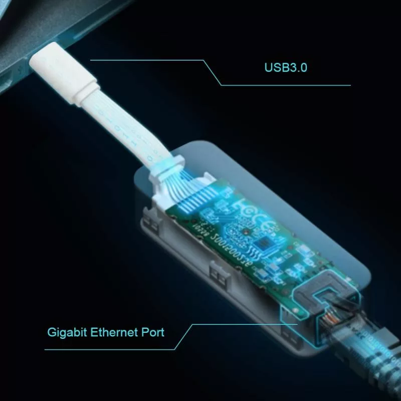 TP-Link UE300C - Adaptateur réseau USB Type-C vers RJ45 Gigabit Ethernet – Image 5