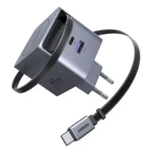UGREEN Chargeur Rapide 65W avec câble USB-C rétractable 65825