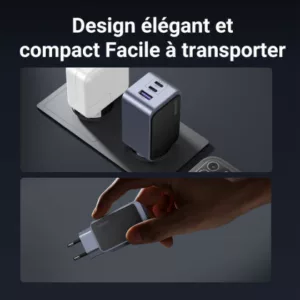 Alternative view of UGREEN Chargeur Rapide 65W PD 3 Ports *35042