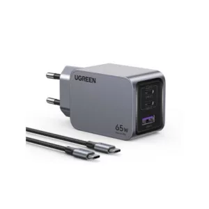 UGREEN Chargeur Rapide 65W PD 3 Ports + Câble USB-C > USB-C*25871