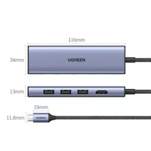 UGREEN Hub 6 en 1*20956A – Image 4