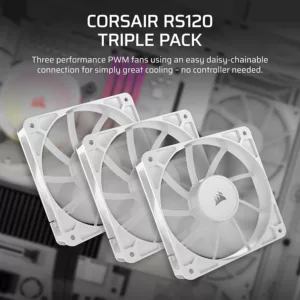 Alternative view of Ventilateur 120mm PWM pour boitier  - Triple Fan Kit - Connecteurs Daisy-Chain brevetes pour une installation fluide - Controle du ventilateur a trois modes