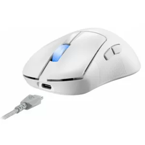 ASUS ROG Keris II Ace Wireless AimPoint White souris Droitier RF Wireless + Bluetooth + USB Type-A Optique 42000 DPI – Image 4