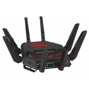 ASUS ROG Rapture GT-BE19000 routeur sans fil Multi-Gigabit Ethernet Tri-bande (2,4 GHz / 5 GHz / 6 GHz) Noir, Rouge – Image 3