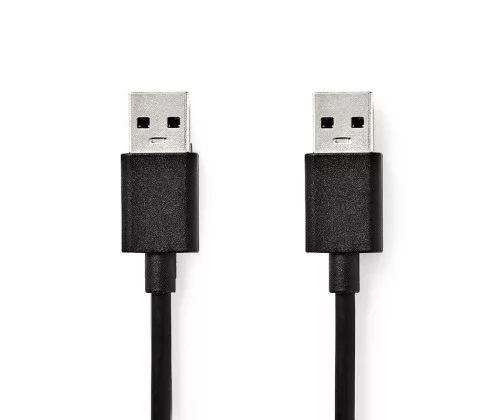 CABLE USB 3.2 A-Male B-Male 2m noir – Image 2