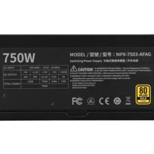 COOLER MASTER MWE Gold 750W V3 ATX3.1 - 80+ GOLD - 750 WATTS – Image 4