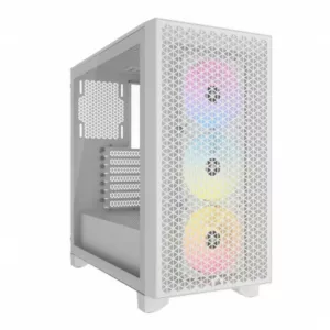 CORSAIR 3000D RGB AIRFLOW TEMPERED GLASS MID-TOWER WHITE