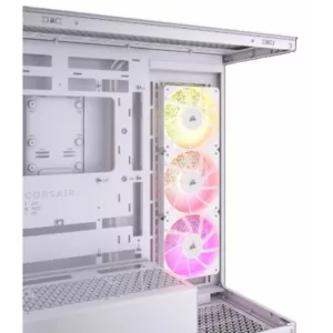 CORSAIR 3500X ARGB Mid-Tower PC Case, White – Image 3