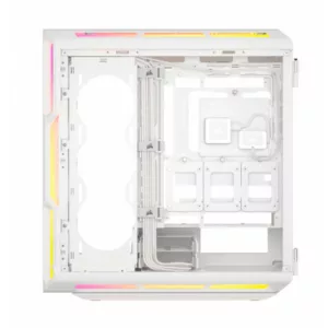 CORSAIR 5000T LX RGB Tempered Glass MT Blanc – Image 3