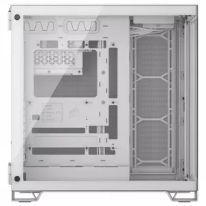 CORSAIR 6500X Mid-Tower Dual Chamber PC Case-WHITE – Image 3