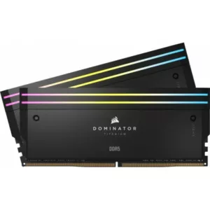 CORSAIR DOM. TITANIUM Black Heat. RGB LED D5 6400 32G (2x16G)