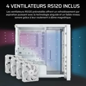 Alternative view of CORSAIR FRAME 4000X RS, WHITE
