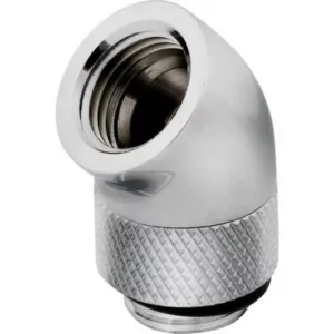 Alternative view of CORSAIR Hydro X Series XF Embout 45° rotatif - Chrome (x 2)