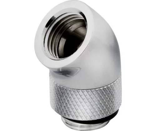 CORSAIR Hydro X Series XF Embout 45° rotatif - Chrome (x 2) – Image 2