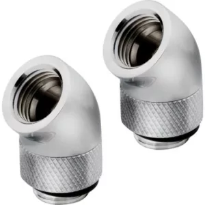 CORSAIR Hydro X Series XF Embout 45° rotatif - Chrome (x 2) – Image 3