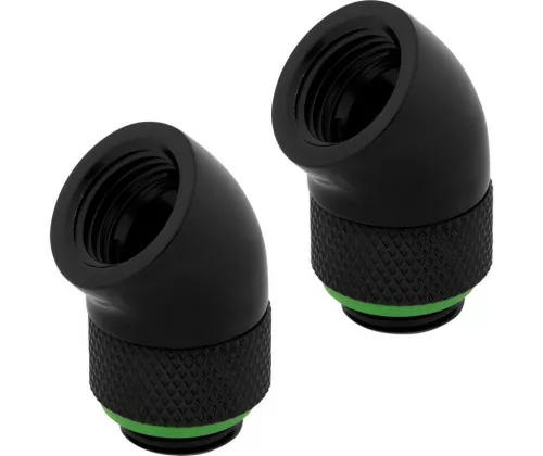 CORSAIR Hydro X Series XF Embout 45° rotatif - Noir (x 2) – Image 3