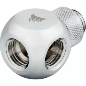 Alternative view of CORSAIR Hydro X Series XF Embout Splitter Y rotatif - Chrome