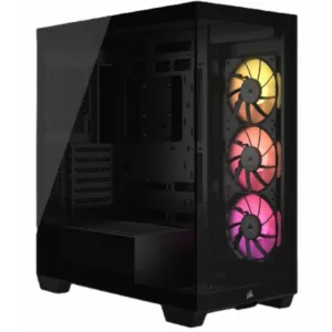 CORSAIR ICUE LINK 3500X ARGB Mid-Tower PC Case, Black