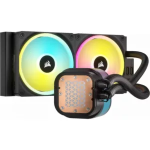 Alternative view of CORSAIR iCUE LINK H100i RGB Liquid CPU Cooler with QX120 RGB fans