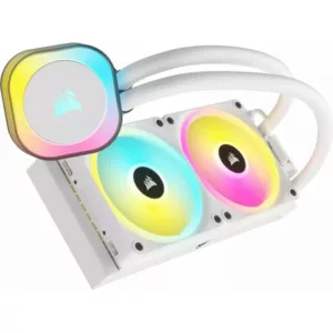 CORSAIR iCUE LINK H100i RGB Liquid CPU Cooler with QX120 RGB fans - White – Image 3