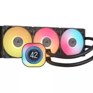 Corsair iCUE LINK TITAN 360 RX LCD Processeur Refroidisseur d'air 12 cm Noir 1 pièce(s)