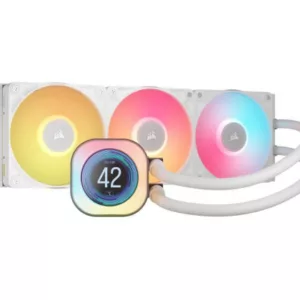 Corsair iCUE LINK TITAN 360 RX LCD Processeur Refroidisseur d'air 12 cm Blanc 1 pièce(s)