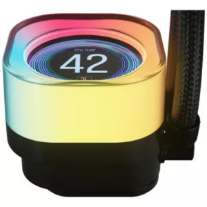 Corsair iCUE LINK TITAN 360 RX LCD Processeur Refroidisseur d'air 12 cm Noir 1 pièce(s) – Image 3