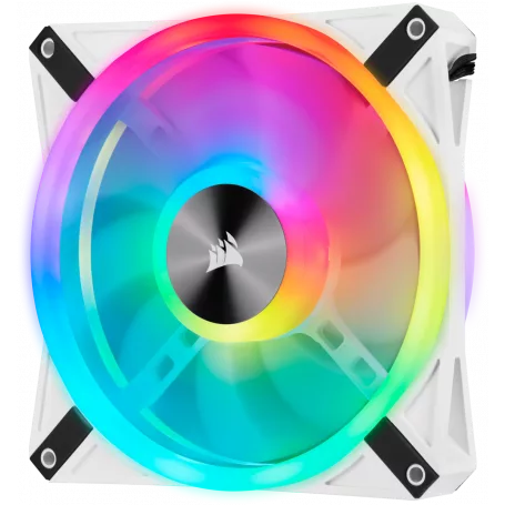 CORSAIR ICUE QL140 RGB Blanc 120mm Pack de 2 – Image 2