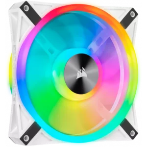 CORSAIR ICUE QL140 RGB Blanc 120mm Pack de 2 – Image 3