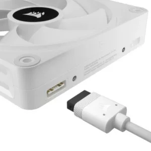 CORSAIR Kit de démarrage ventilateurs PWM 120 mm CORSAIR iCUE LINK QX120 RGB -WH – Image 3