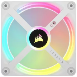 CORSAIR Kit de démarrage ventilateurs PWM 120 mm CORSAIR iCUE LINK QX120 RGB -WH – Image 4