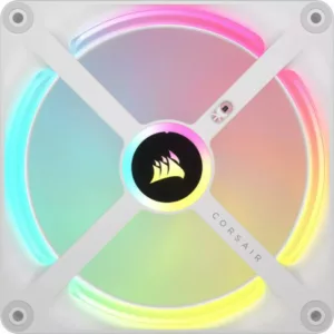 CORSAIR Kit de démarrage ventilateurs PWM 140 mm CORSAIR iCUE LINK QX140 RGB -WH – Image 3