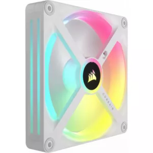 CORSAIR Kit de démarrage ventilateurs PWM 140 mm CORSAIR iCUE LINK QX140 RGB -WH – Image 4