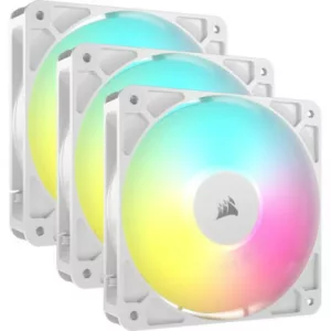 CORSAIR RS120 ARGB 120mm PWM Fans Triple Pack White