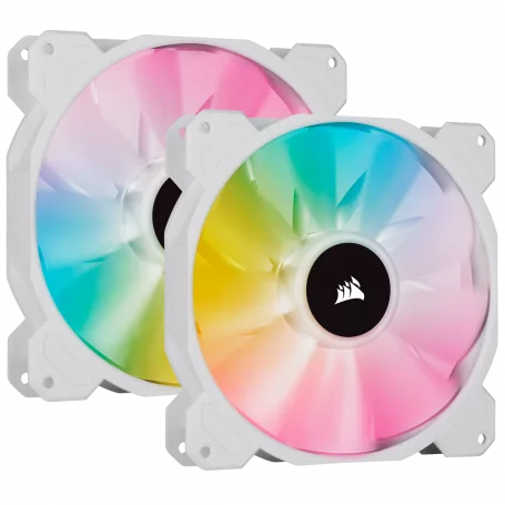 CORSAIR SP140 RGB ELITE BLANC LED Pack de 2