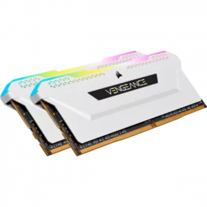 Alternative view of CORSAIR VENGEANCE RGB PRO D4 3200 32G (2x16G) CMH32GX4M2E3200C16W BLANC