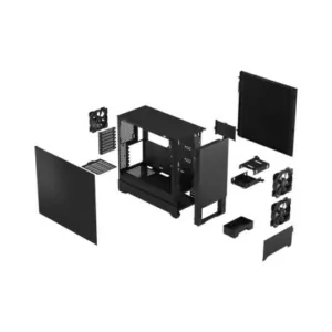Alternative view of Fractal Design Pop Silent Black Solid