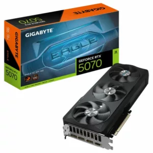 GIGABYTE GeForce RTX 5070 EAGLE OC SFF 12G Carte Graphique - 12 Go GDDR7, 192 bits, PCI-E 5.0, 2587 MHz Core Clock, 3 x DP 2.1a, 1 x HDMI 2.1b, NVIDIA DLSS 4, GV-N5070GAMING OC-12GD