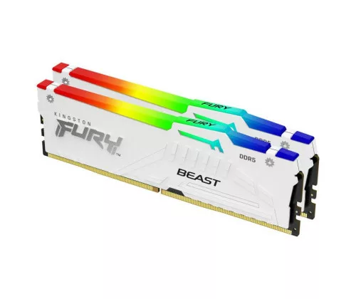KINGSTON 32G (2x16G) D5 6000Mhz FURY Beast White RGB EXPO*KF560C36BWE2AK2-32