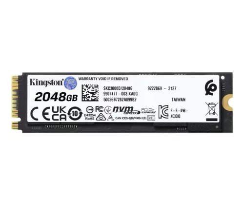 KINGSTON SSD KC3000 2T PCIe 4.0 NVMe M.2 *SKC3000D/2048G – Image 2