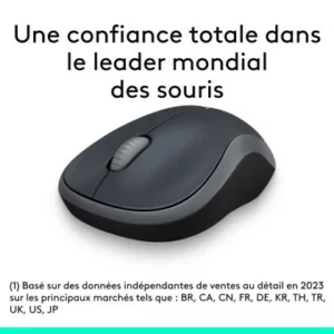 LOGITECH M185 Sans Fil USB Noir /Gris Retail – Image 4