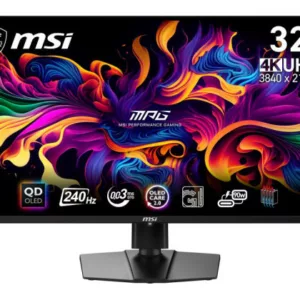 MSI MPG 321URX QD-OLED écran plat de PC 80 cm (31.5") 3840 x 2160 pixels 4K Ultra HD QDOLED Noir