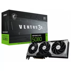 MSI VENTUS GeForce RTX5080 16G 3X OC NVIDIA GeForce RTX 5080 16 Go GDDR7