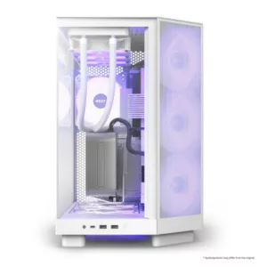 Alternative view of NZXT H6 Flow RGB White